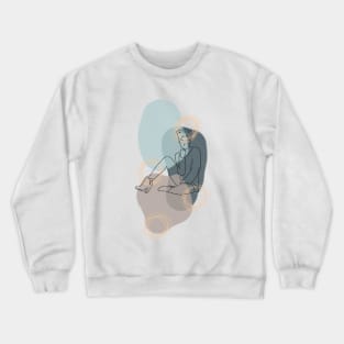 Stylish Woman Crewneck Sweatshirt